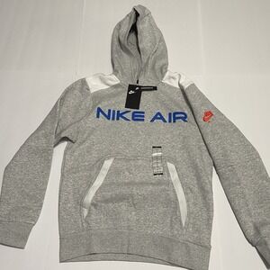 New Nike Air NSW Grey Hoodie Men's Size Small Pullover Sweater $90